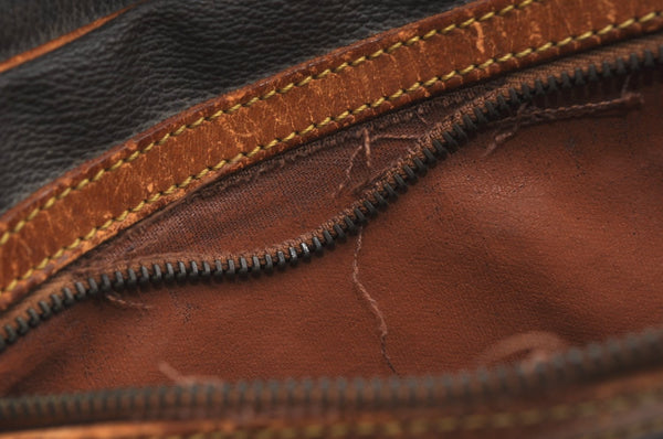 Auth Louis Vuitton Monogram Marly Dragonne Clutch Hand Bag Old Model Junk K8219