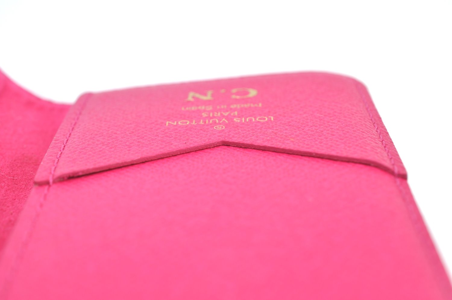 Authentic Louis Vuitton Monogram Folio Iphone 7 8 Case Pink M61906 LV K8221
