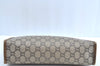 Authentic GUCCI GG Plus Clutch Hand Bag Purse PVC Leather Brown K8224