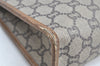 Authentic GUCCI GG Plus Clutch Hand Bag Purse PVC Leather Brown K8224