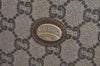 Authentic GUCCI GG Plus Clutch Hand Bag Purse PVC Leather Brown K8224
