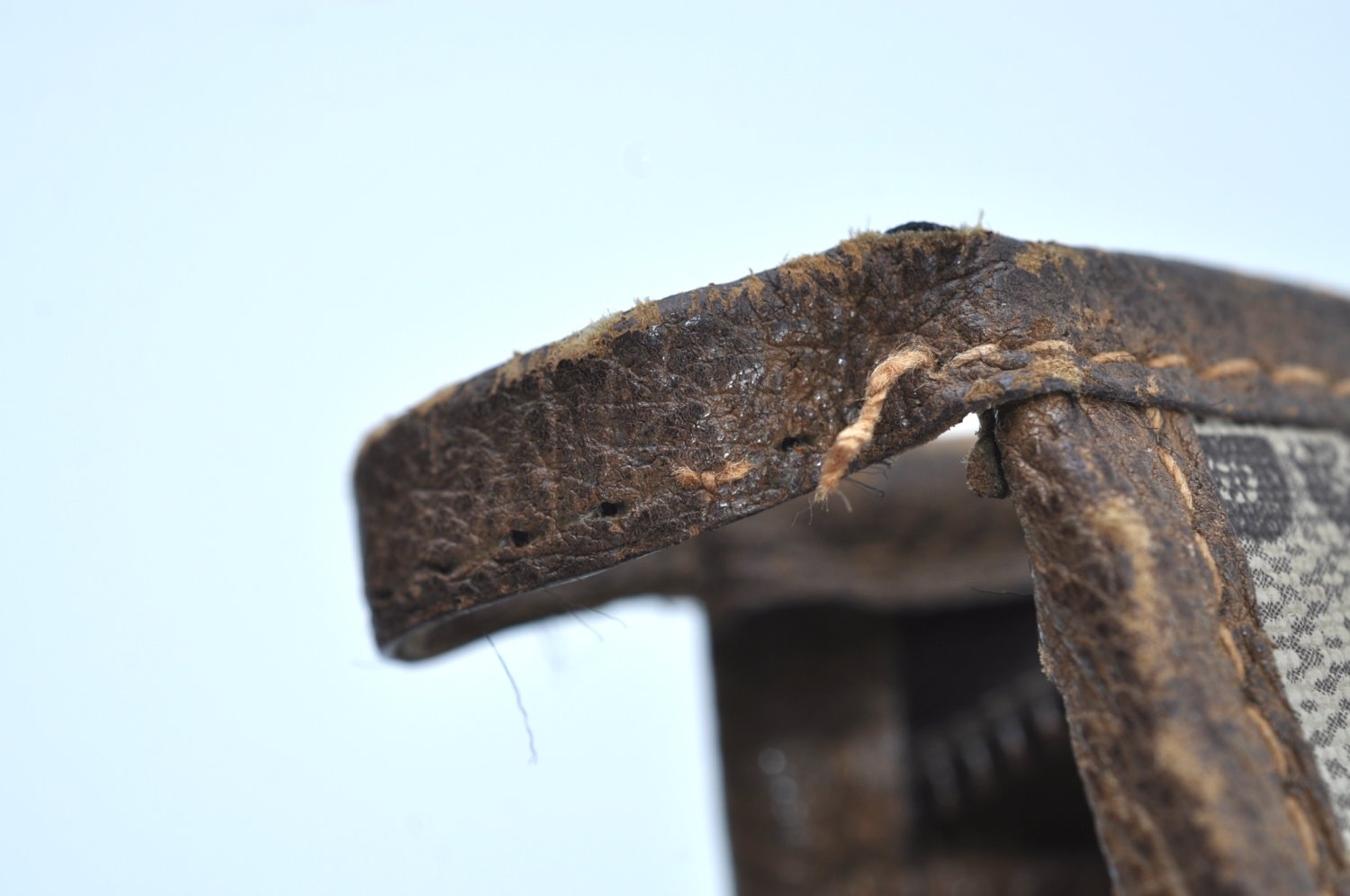 Authentic GUCCI GG Plus Clutch Hand Bag Purse PVC Leather Brown K8224