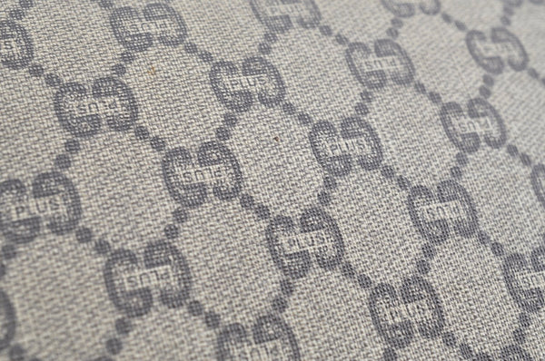 Authentic GUCCI GG Plus Clutch Hand Bag Purse PVC Leather Brown K8224