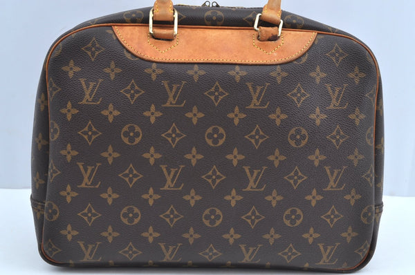 Authentic Louis Vuitton Monogram Deauville Hand Bag M47270 LV Junk K8226
