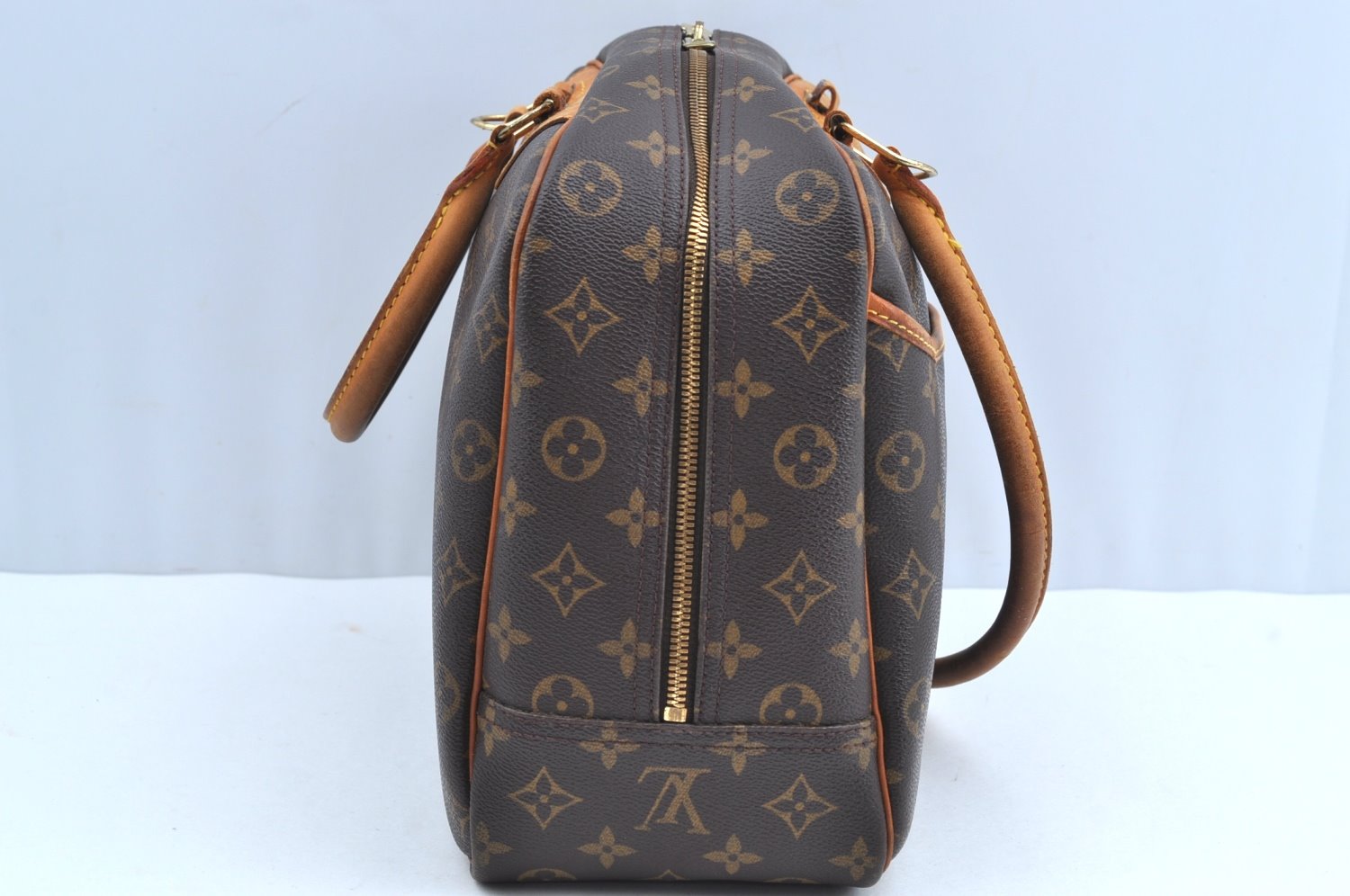 Authentic Louis Vuitton Monogram Deauville Hand Bag M47270 LV Junk K8226