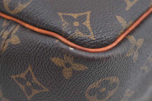 Authentic Louis Vuitton Monogram Deauville Hand Bag M47270 LV Junk K8226