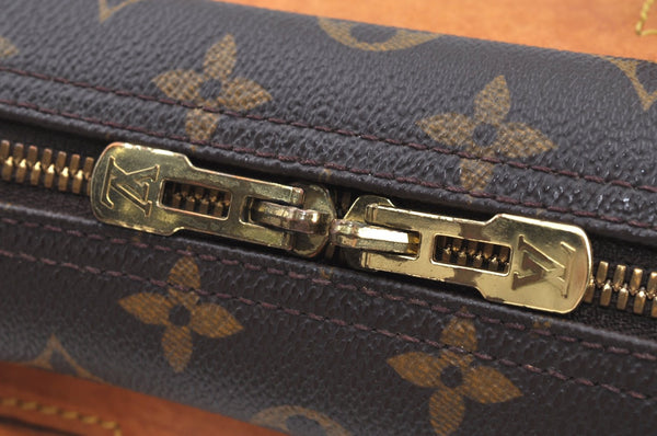 Authentic Louis Vuitton Monogram Deauville Hand Bag M47270 LV Junk K8226