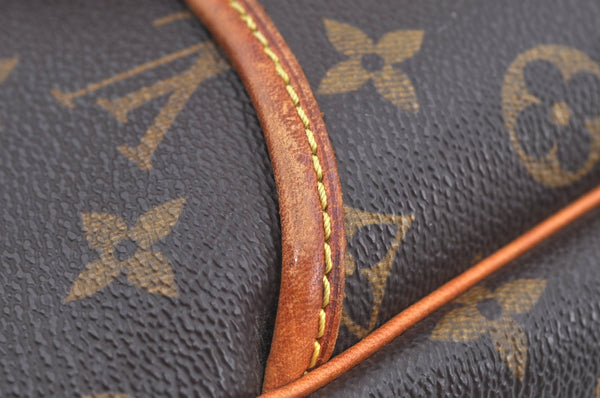 Authentic Louis Vuitton Monogram Deauville Hand Bag M47270 LV Junk K8226