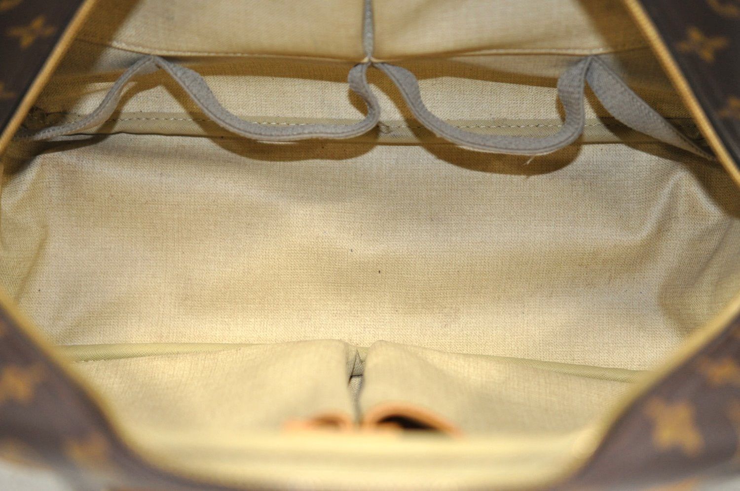 Authentic Louis Vuitton Monogram Deauville Hand Bag M47270 LV Junk K8226