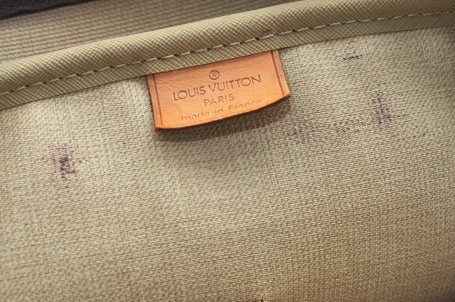 Authentic Louis Vuitton Monogram Deauville Hand Bag M47270 LV Junk K8226