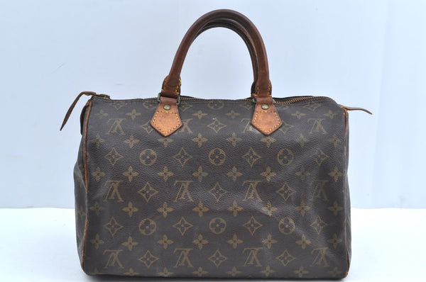 Authentic Louis Vuitton Monogram Speedy 30 Hand Boston Bag M41526 LV K8227