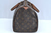 Authentic Louis Vuitton Monogram Speedy 30 Hand Boston Bag M41526 LV K8227