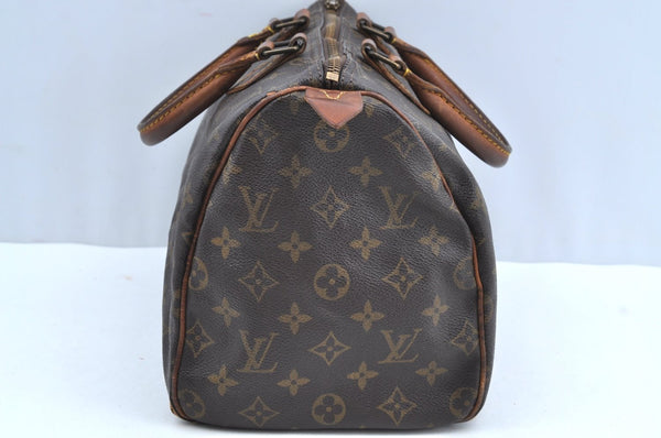 Authentic Louis Vuitton Monogram Speedy 30 Hand Boston Bag M41526 LV K8227