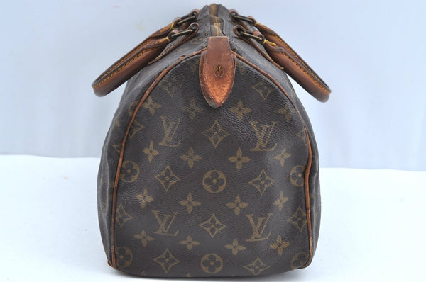 Authentic Louis Vuitton Monogram Speedy 30 Hand Boston Bag M41526 LV K8227
