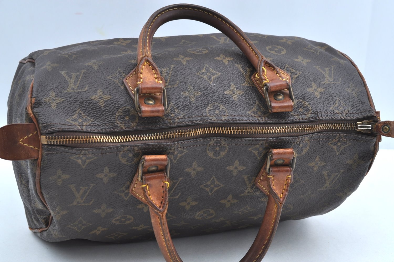 Authentic Louis Vuitton Monogram Speedy 30 Hand Boston Bag M41526 LV K8227
