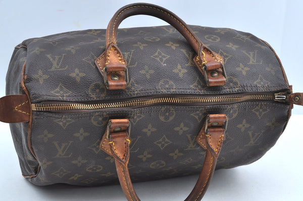 Authentic Louis Vuitton Monogram Speedy 30 Hand Boston Bag M41526 LV K8227