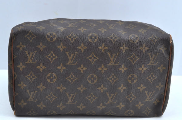 Authentic Louis Vuitton Monogram Speedy 30 Hand Boston Bag M41526 LV K8227