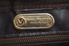 Authentic MARIO VALENTINO V Logo Clutch Hand Bag Purse PVC Leather Brown K8233