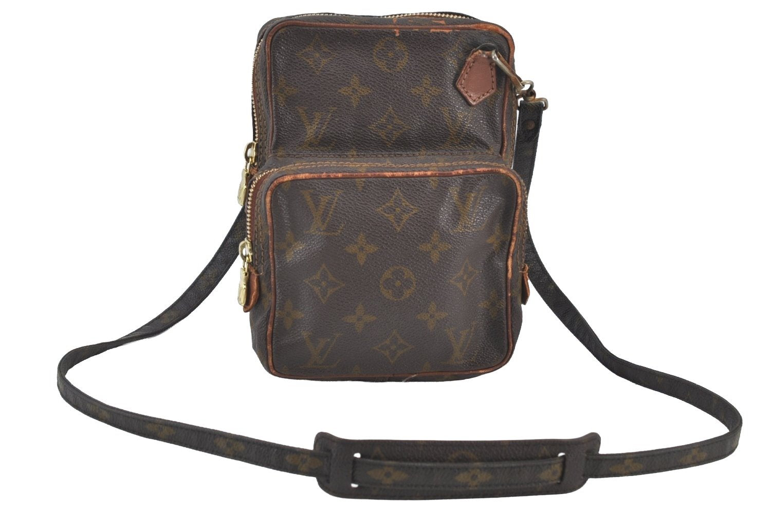 Authentic Louis Vuitton Monogram Amazone Shoulder Cross Body Bag Old Model K8235