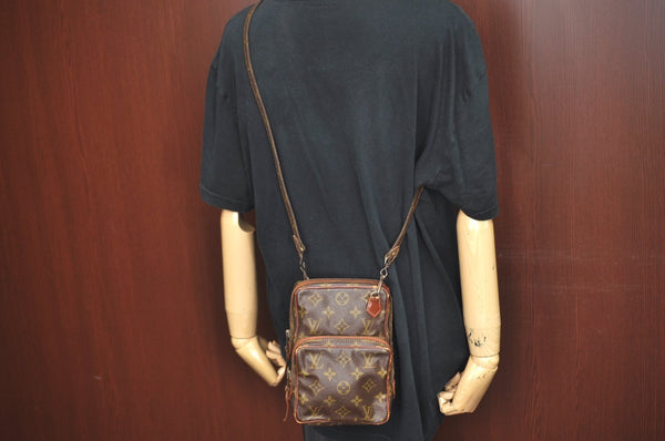 Authentic Louis Vuitton Monogram Mini Amazone Shoulder Cross Bag Old Model K8236