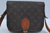 Authentic Louis Vuitton Monogram Cartouchiere MM Shoulder Bag Old Model K8237