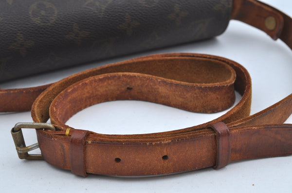 Authentic Louis Vuitton Monogram Cartouchiere MM Shoulder Bag Old Model K8237