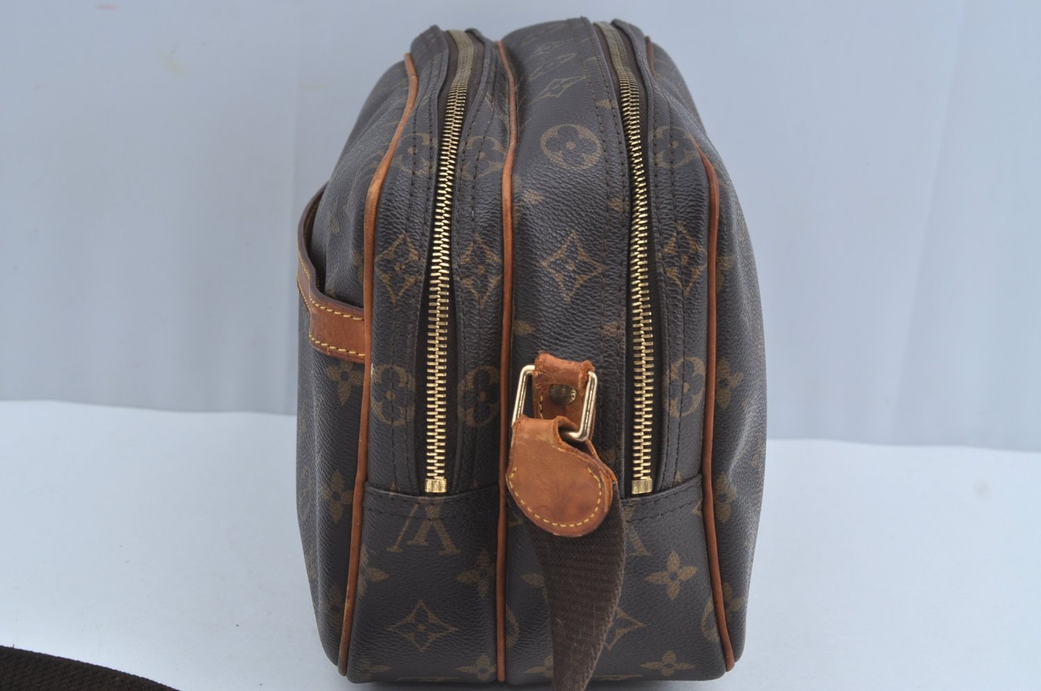 Authentic Louis Vuitton Monogram Reporter PM Shoulder Bag M45254 LV Junk K8238