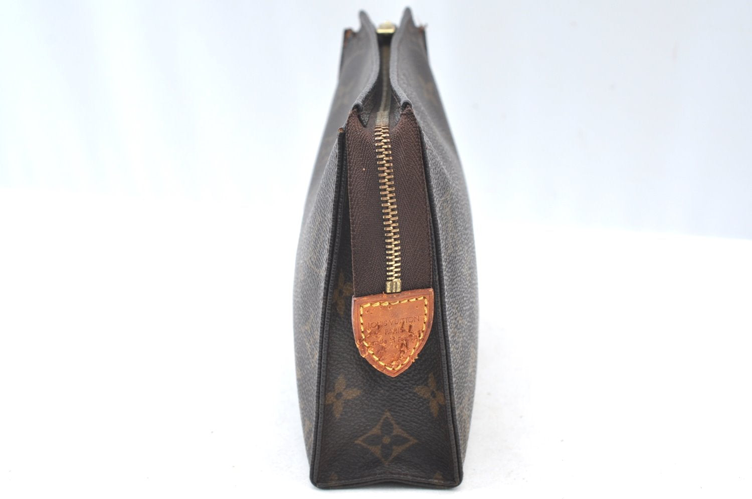Authentic Louis Vuitton Monogram Poche Toilette 19 M47544 Cosmetics Pouch K8241