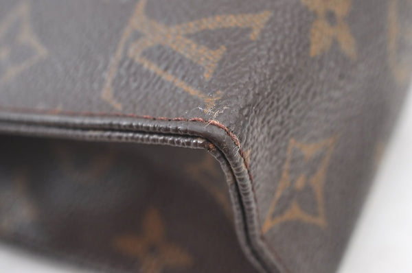 Authentic Louis Vuitton Monogram Poche Toilette 19 M47544 Cosmetics Pouch K8241