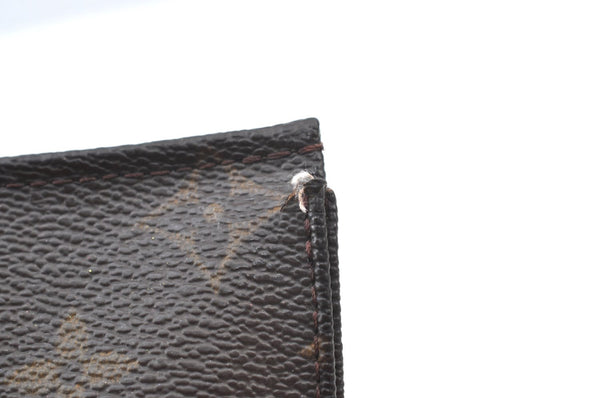 Authentic Louis Vuitton Monogram Poche Toilette 19 M47544 Cosmetics Pouch K8241