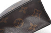 Authentic Louis Vuitton Monogram Poche Toilette 19 M47544 Cosmetics Pouch K8241