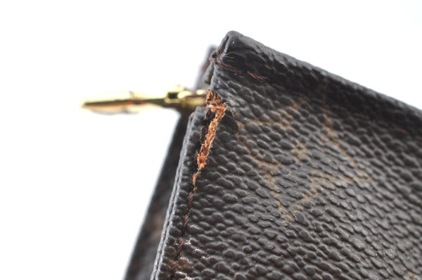 Authentic Louis Vuitton Monogram Poche Toilette 19 M47544 Cosmetics Pouch K8241