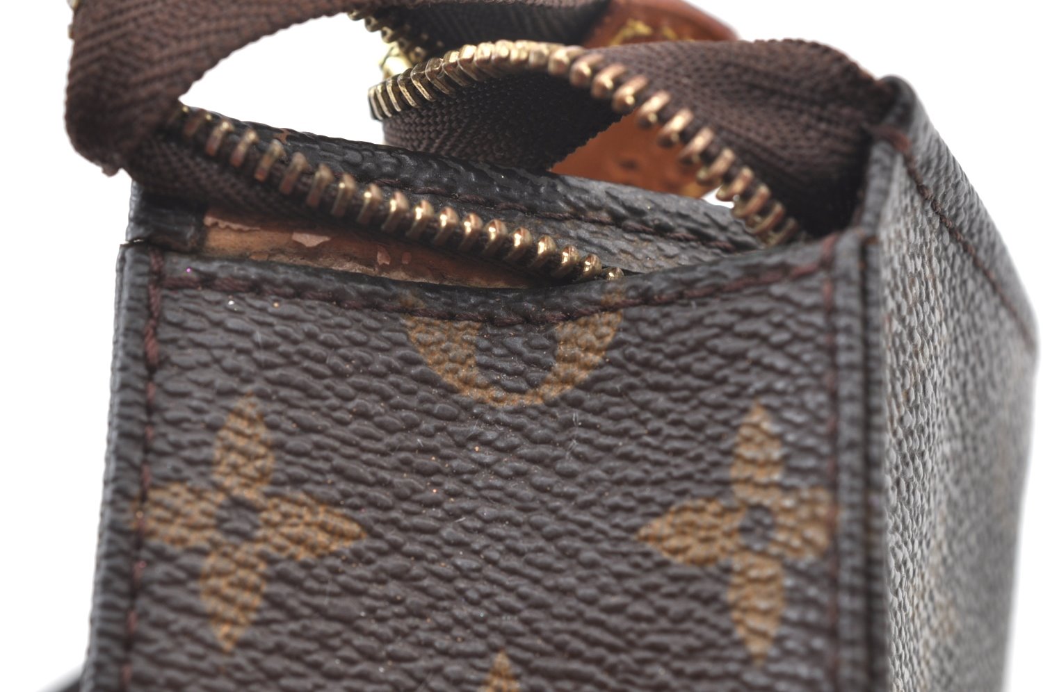 Authentic Louis Vuitton Monogram Poche Toilette 19 M47544 Cosmetics Pouch K8241