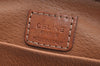 Authentic CELINE Macadam Blason Pattern Clutch Hand Bag PVC Leather Brown K8245