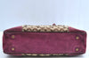 Authentic COACH Signature Shoulder Tote Bag Canvas Leather F04Q Beige K8247