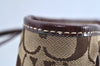 Authentic COACH Signature Shoulder Tote Bag Canvas Leather F04Q Beige K8247
