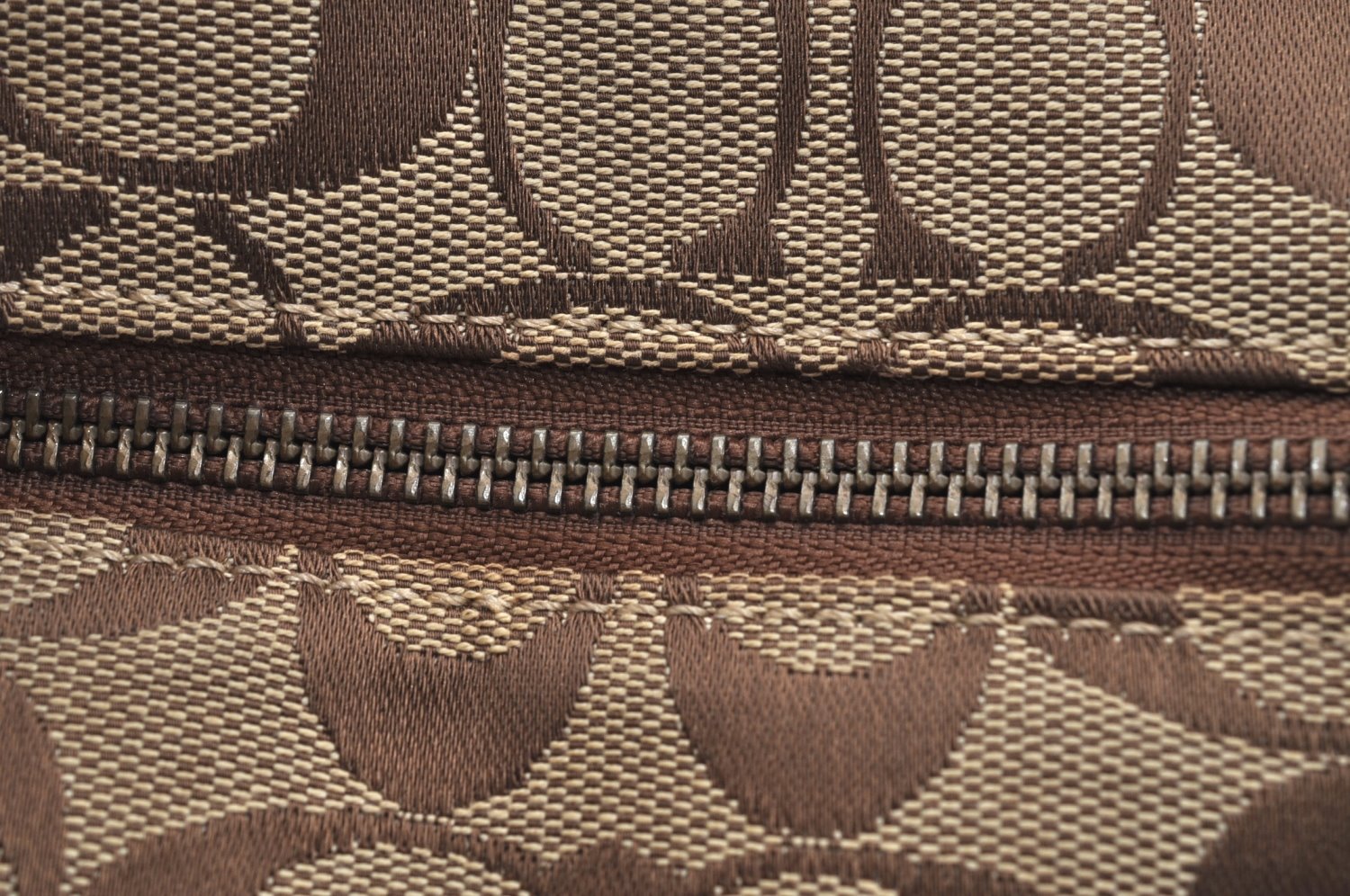 Authentic COACH Signature Shoulder Tote Bag Canvas Leather F04Q Beige K8247