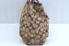 Authentic COACH Signature 2Way Shoulder Tote Bag Canvas Leather Brown K8248