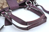 Authentic COACH Signature 2Way Shoulder Tote Bag Canvas Leather Brown K8248