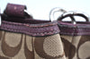 Authentic COACH Signature 2Way Shoulder Tote Bag Canvas Leather Brown K8248