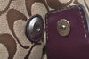 Authentic COACH Signature 2Way Shoulder Tote Bag Canvas Leather Brown K8248