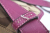 Authentic COACH Signature Shoulder Cross Bag Canvas Leather F15171 Brown K8249