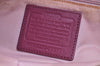 Authentic COACH Signature Shoulder Cross Bag Canvas Leather F15171 Brown K8249