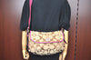 Authentic COACH Signature Shoulder Cross Bag Canvas Leather F15171 Brown K8249