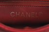 Authentic CHANEL Lamb Skin Matelasse CC Logo Chain Waist Body Bag Red K8253