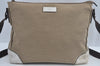 Authentic GUCCI Shoulder Cross Body Bag GG Canvas Leather 257301 Beige K8258