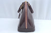 Authentic Louis Vuitton Vernis Alma PM Hand Bag Purse Purple LV K8262