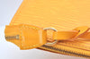 Authentic Louis Vuitton Epi Pochette Accessoires Pouch Yellow M52959 LV K8265