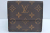 Authentic Louis Vuitton Monogram Portefeuille Elise Wallet Purse M61654 LV K8267