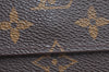 Authentic Louis Vuitton Monogram Portefeuille Elise Wallet Purse M61654 LV K8267